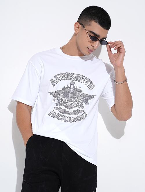 men printed short sleeve oversized t-shirt - 22038178 - Standard Image - 0
