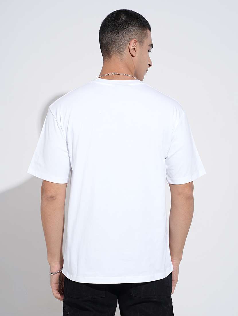 men printed short sleeve oversized t-shirt - 22038178 - Standard Image - 3