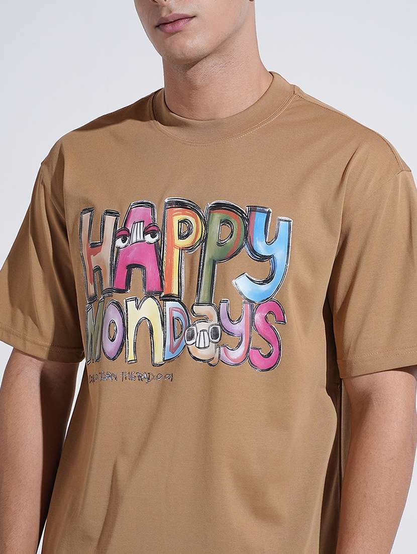 men printed short sleeve oversized t-shirt - 22038186 -  Standard Image - 5