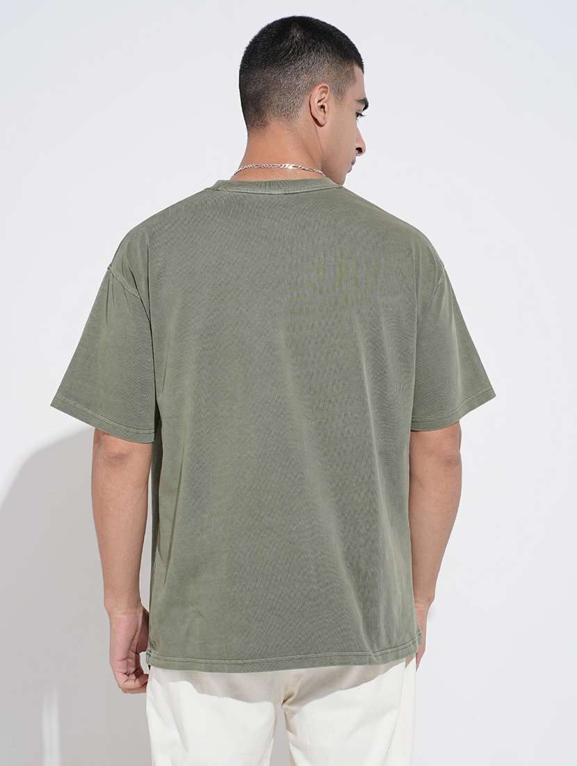 men solid short sleeve oversized t-shirt - 22038197 -  Standard Image - 3