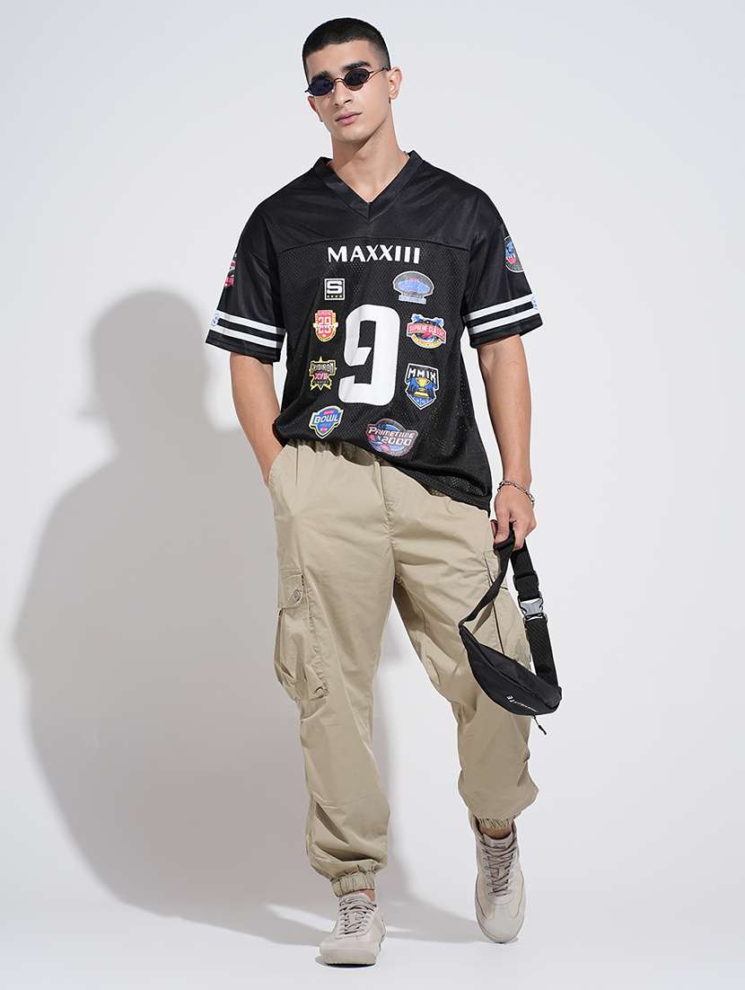 men printed short sleeve oversized t-shirt - 22038198 - Standard Image - 5