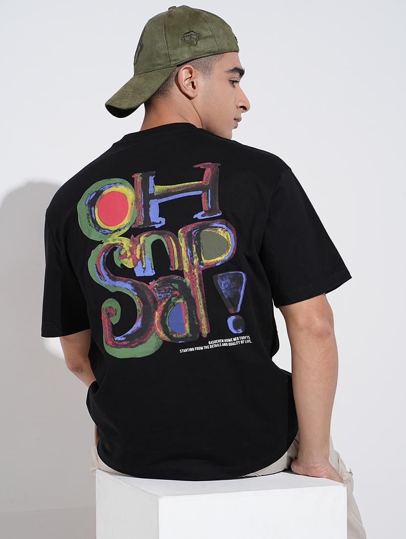 men printed short sleeve oversized t-shirt - 22038211 - Zoom Image - 0