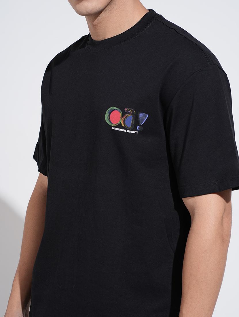 men printed short sleeve oversized t-shirt - 22038211 - Standard Image - 5