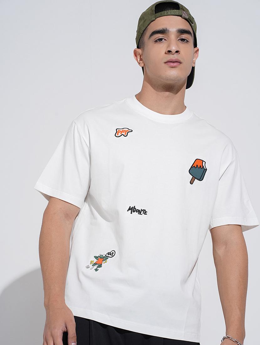 men printed short sleeve oversized t-shirt - 22038213 -  Zoom Image - 0