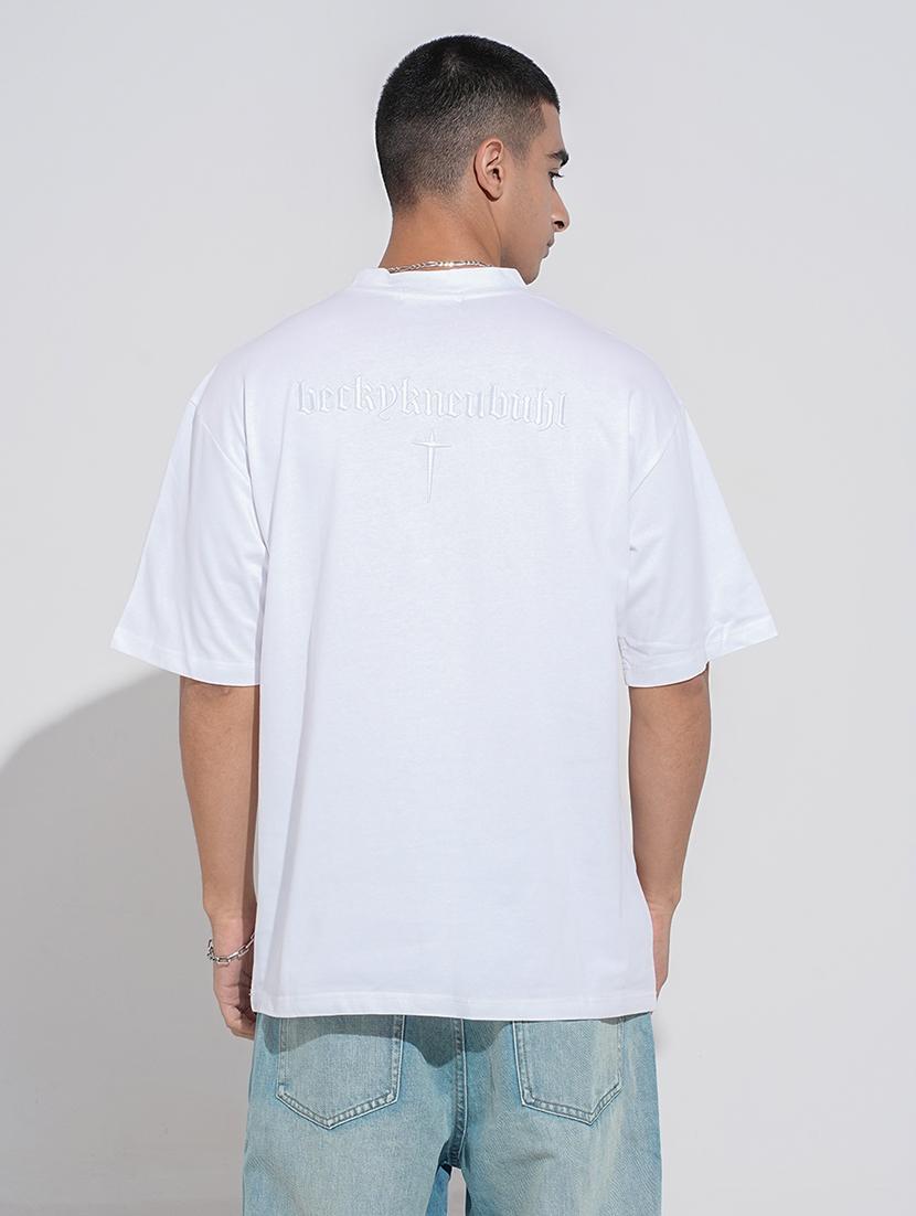 men solid short sleeve oversized t-shirt - 22038217 - Standard Image - 3