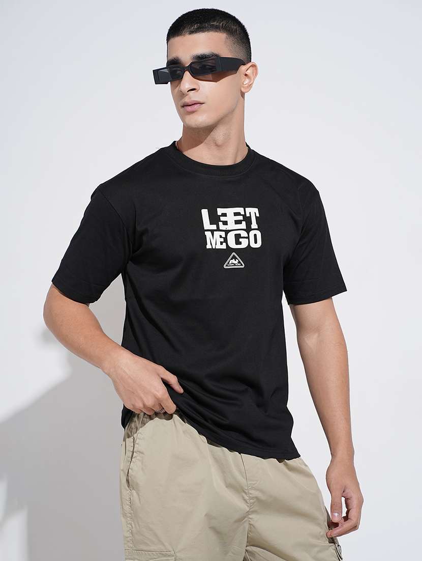 men printed short sleeve oversized t-shirt - 22038218 - Zoom Image - 0