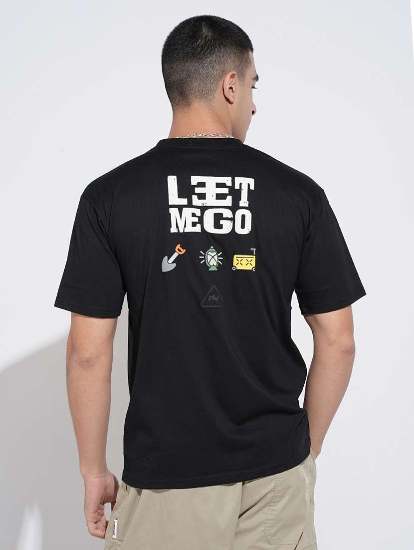 men printed short sleeve oversized t-shirt - 22038218 - Standard Image - 3