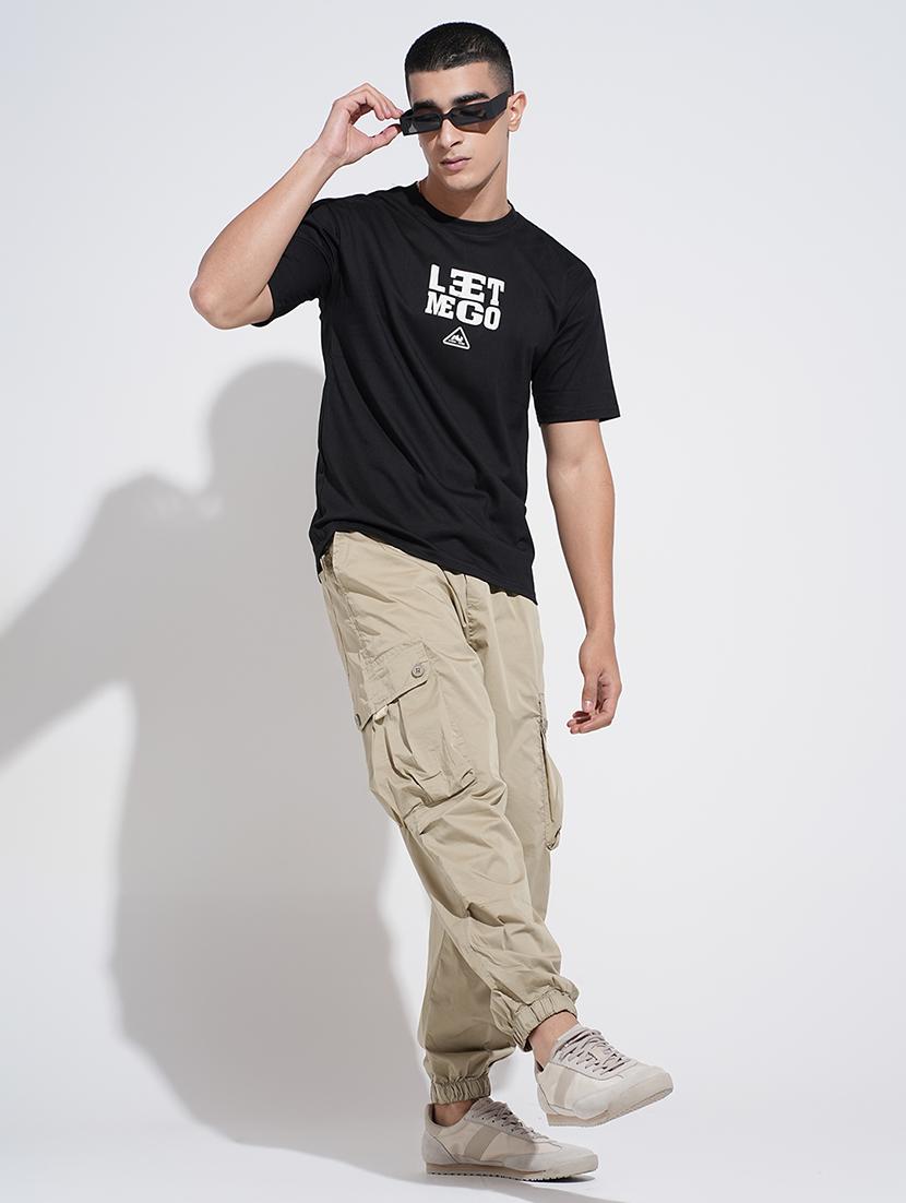 men printed short sleeve oversized t-shirt - 22038218 - Standard Image - 5