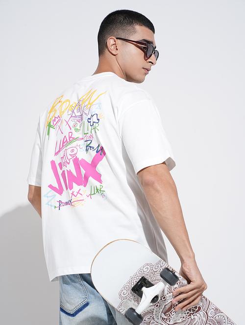 men printed short sleeve oversized t-shirt - 22038219 - Standard Image - 0