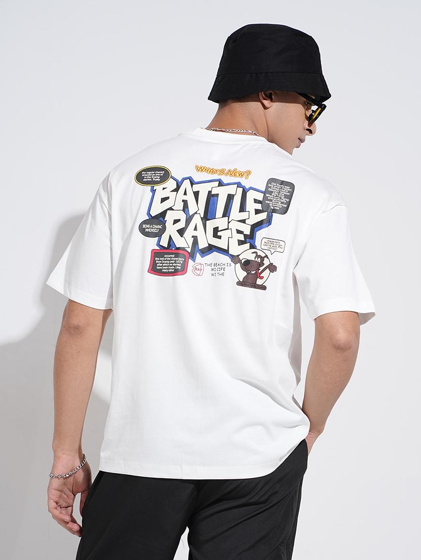 men printed short sleeve oversized t-shirt - 22038220 - Zoom Image - 0