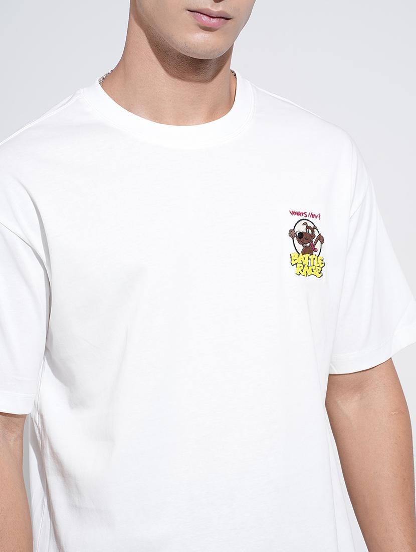 men printed short sleeve oversized t-shirt - 22038220 - Standard Image - 5