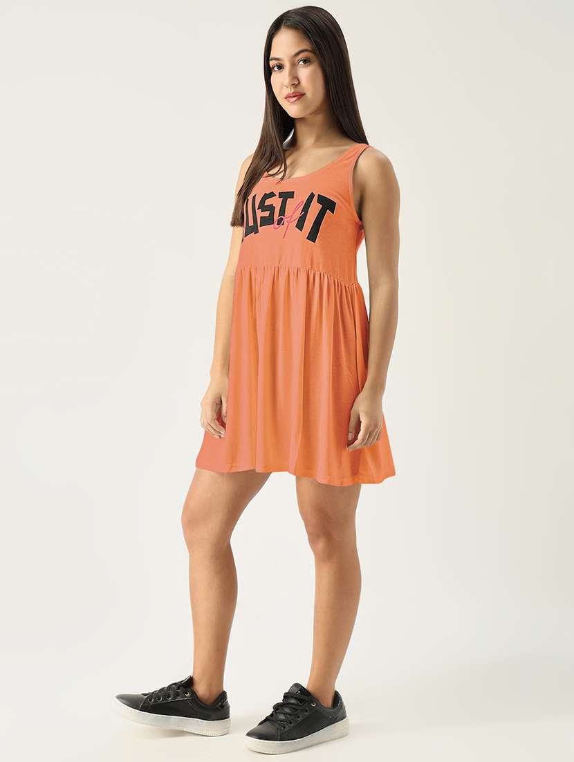 women printed sleeveless fit & flare dress - 22038248 -  Standard Image - 3