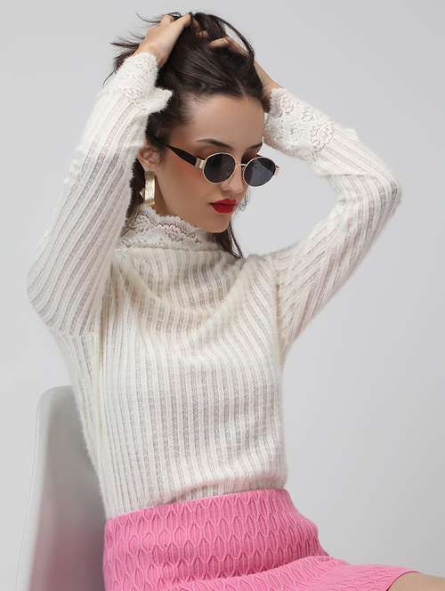 women white solid long sleeve top - 22038335 - Standard Image - 0