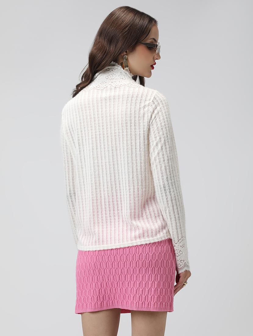 women white solid long sleeve top - 22038335 - Standard Image - 3