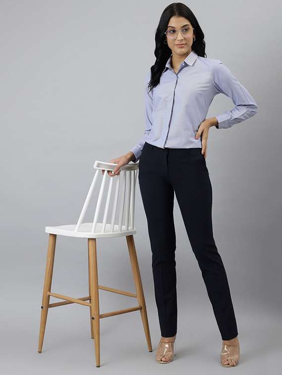 women collared long sleeve regular fit shirt - 22038390 -  Standard Image - 3