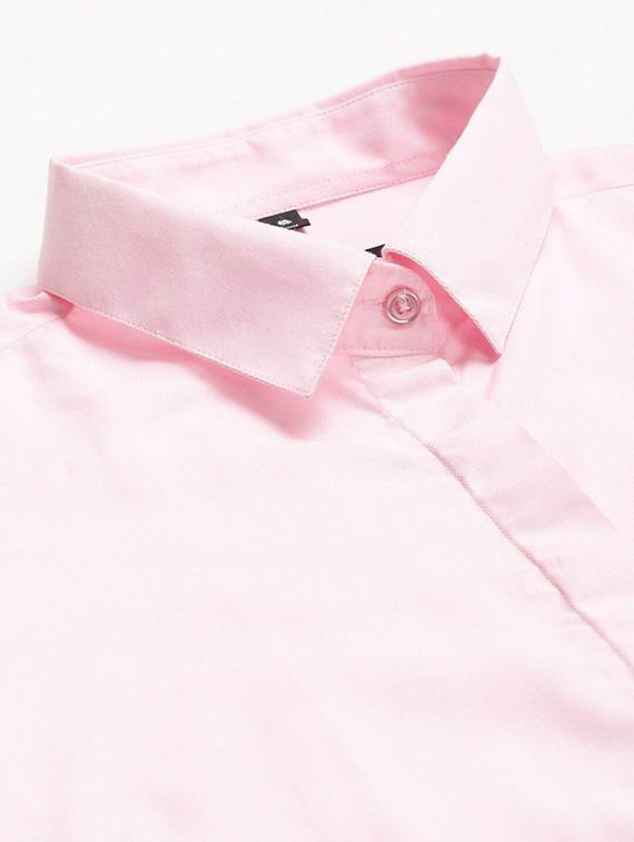 women solid collared long sleeve shirt - 22038404 - Standard Image - 3