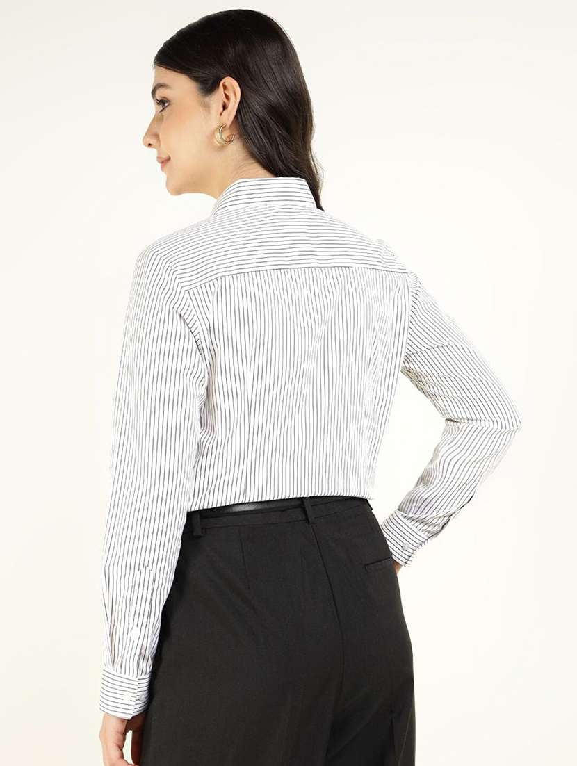 women collared long sleeve regular fit shirt - 22038434 -  Standard Image - 3