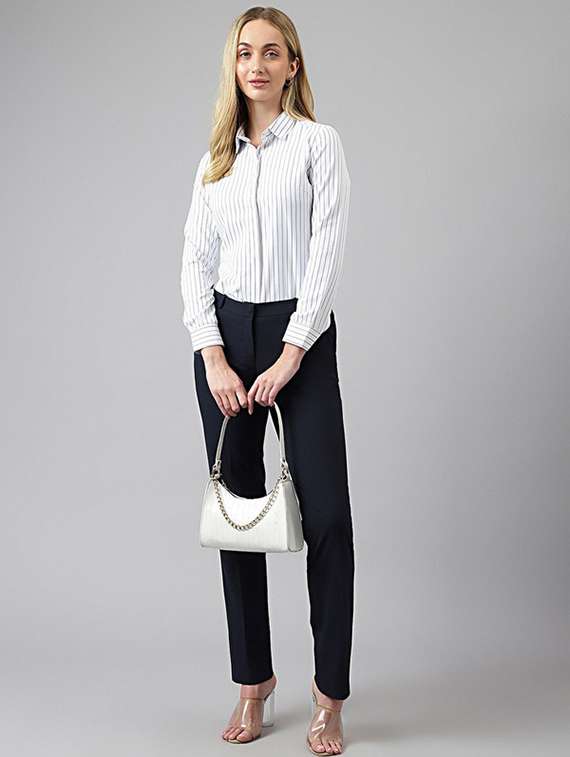 women collared long sleeve regular fit shirt - 22038454 -  Standard Image - 3