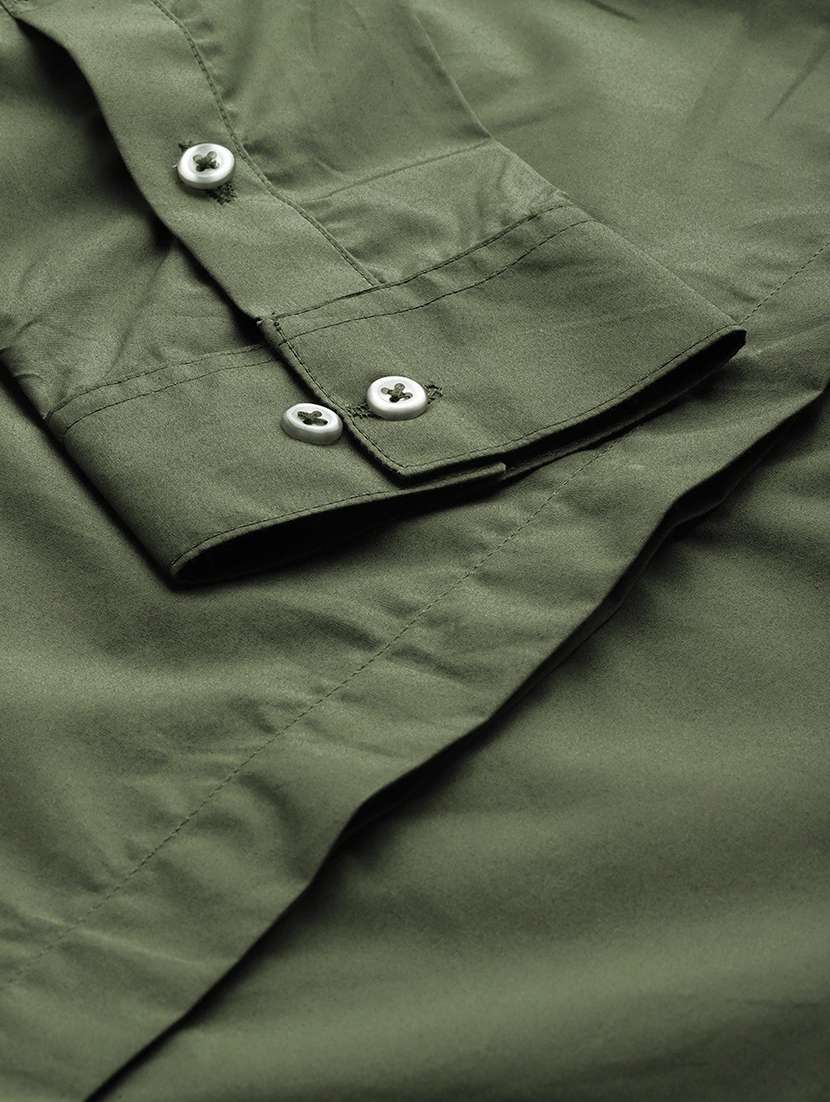 women solid collared long sleeve shirt - 22038474 -  Standard Image - 3