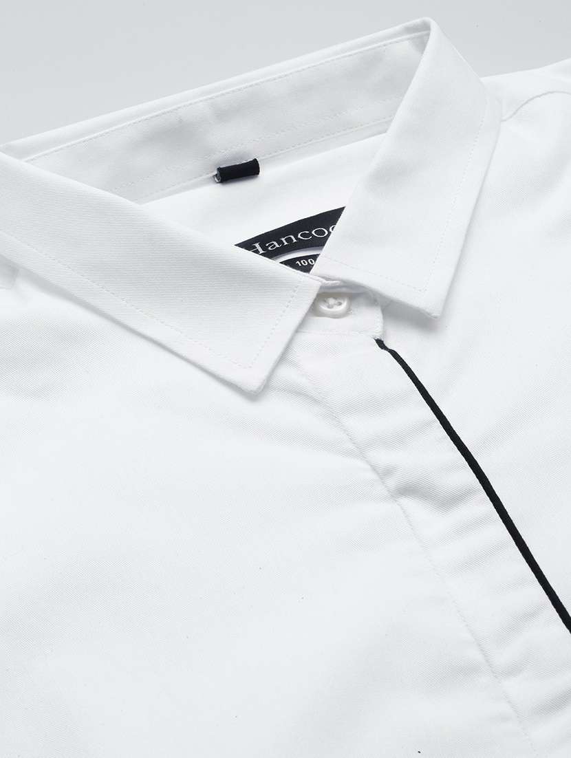 women solid collared long sleeve shirt - 22038483 - Standard Image - 5