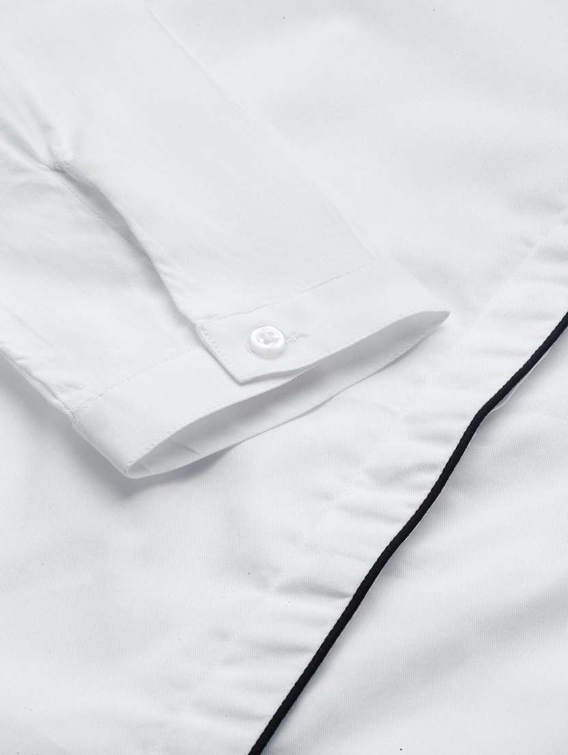 white cotton regular shirt - 22038484 - Standard Image - 5