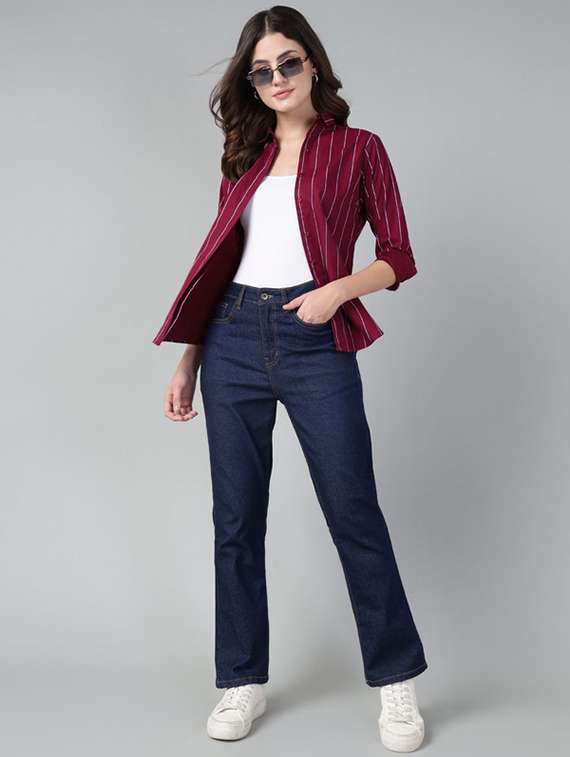 olive cotton regular shirt - 22038494 -  Standard Image - 5