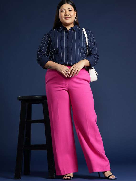 navy blue cotton regular shirt - 22038502 -  Standard Image - 3