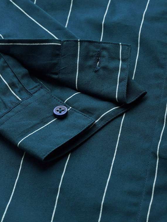 blue cotton regular shirt - 22038505 - Standard Image - 3