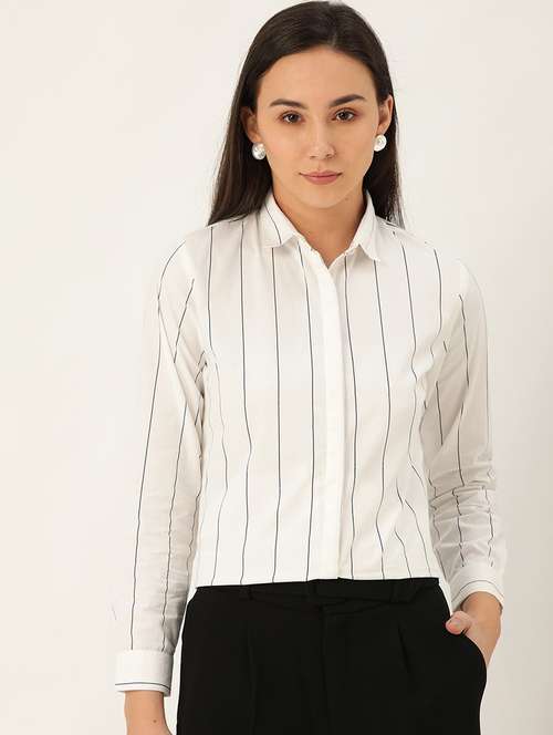 white cotton regular shirt - 22038507 -  Standard Image - 0