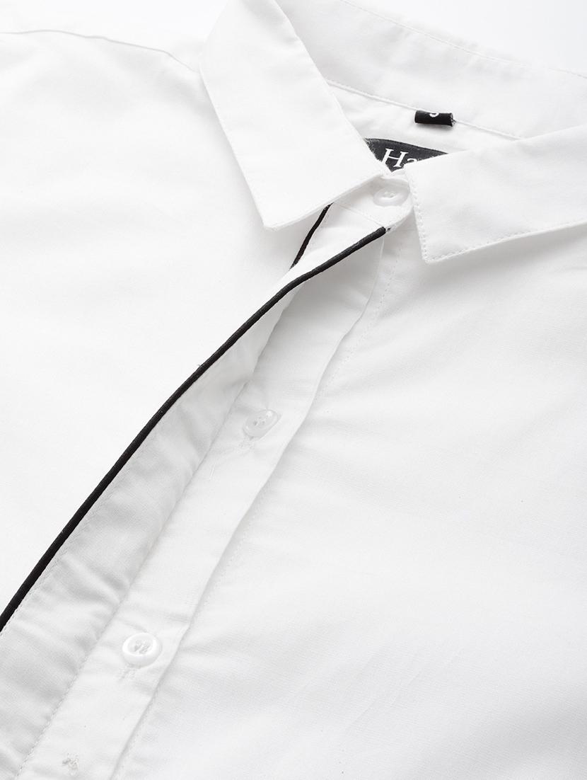women solid collared long sleeve shirt - 22038528 - Standard Image - 5