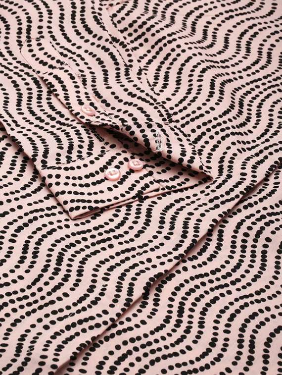 women printed collared long sleeve shirt - 22038539 -  Standard Image - 3