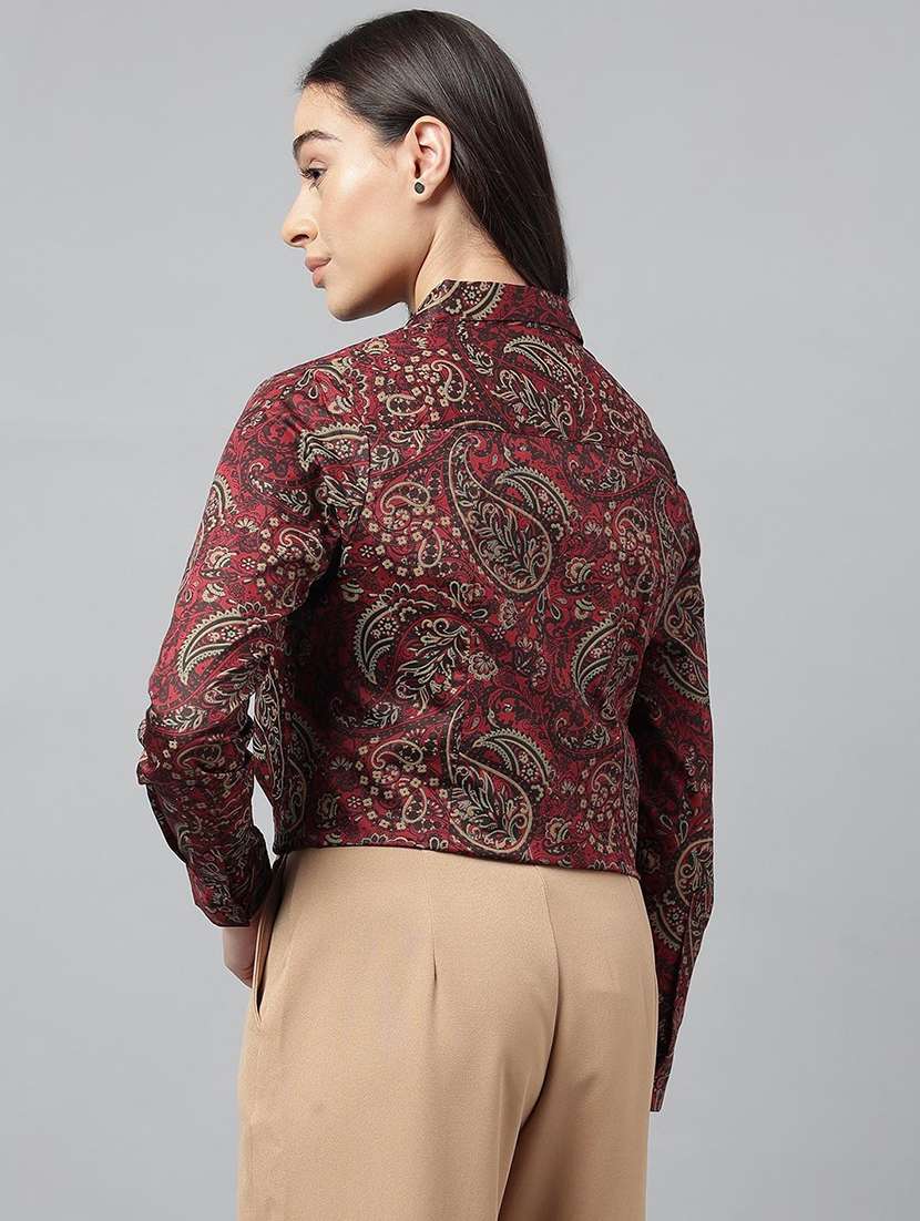 women collared long sleeve regular fit shirt - 22038649 -  Standard Image - 3