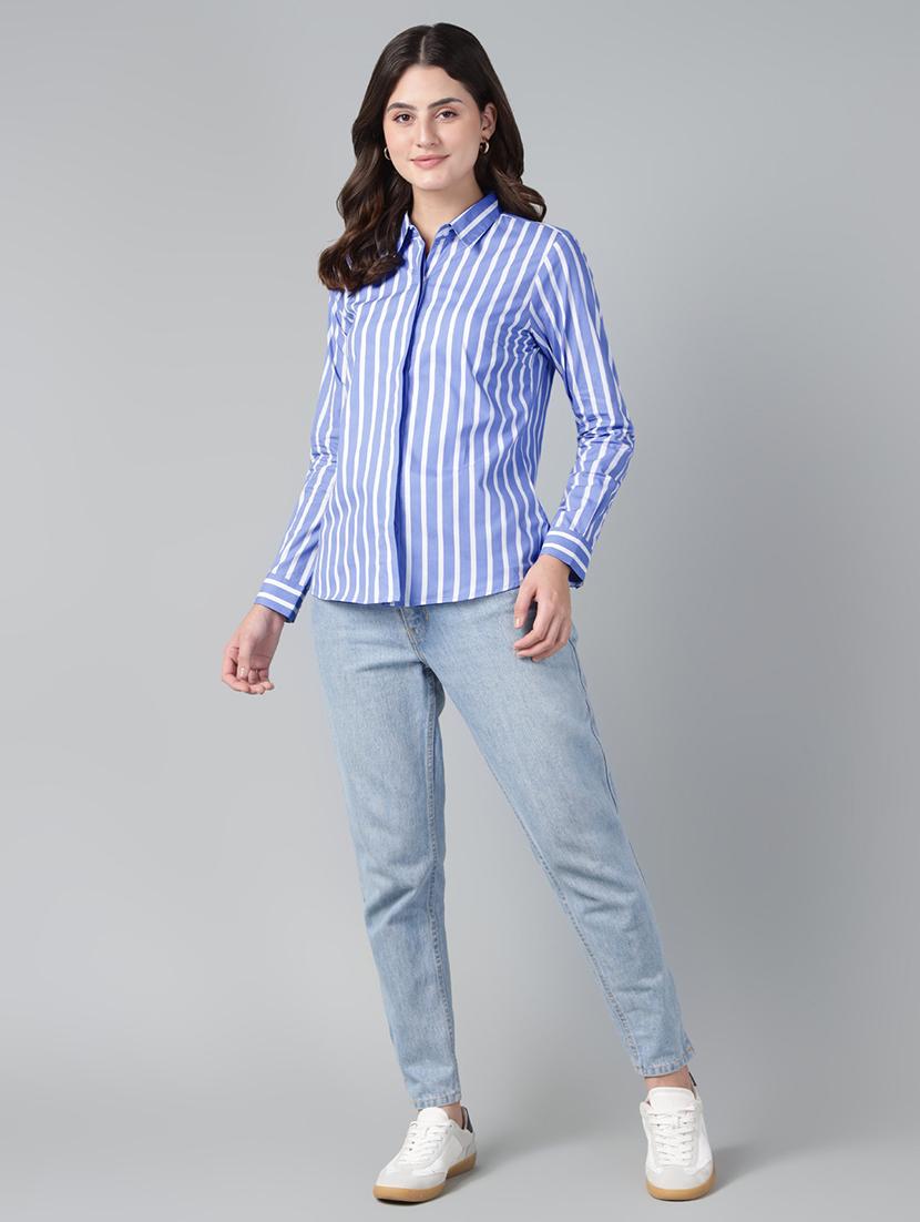 women collared long sleeve regular fit shirt - 22038652 - Standard Image - 5