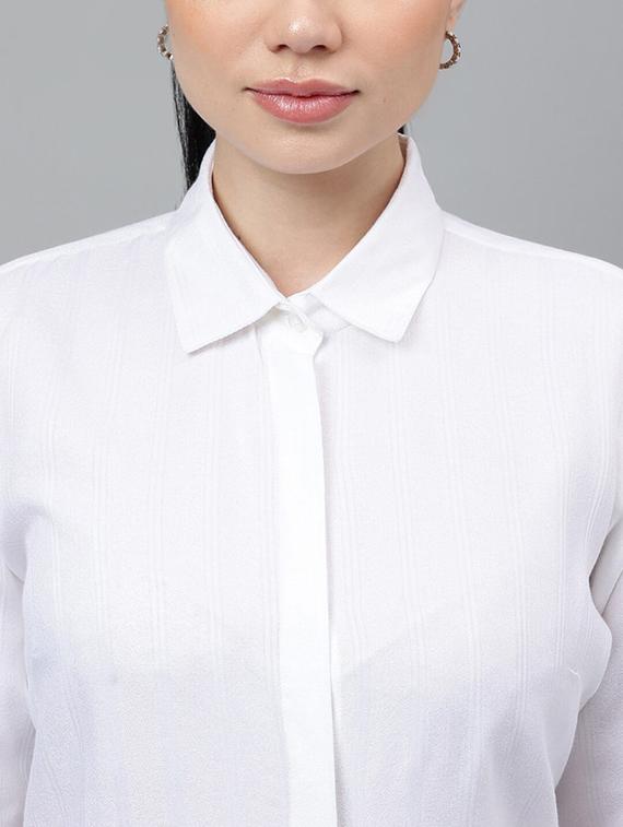 women collared long sleeve regular fit shirt - 22038668 - Standard Image - 3