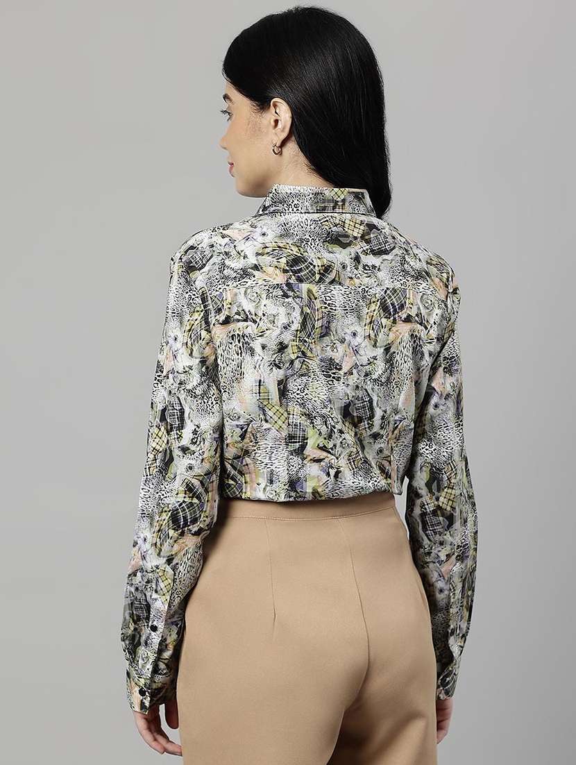 women collared long sleeve regular fit shirt - 22038678 -  Standard Image - 3