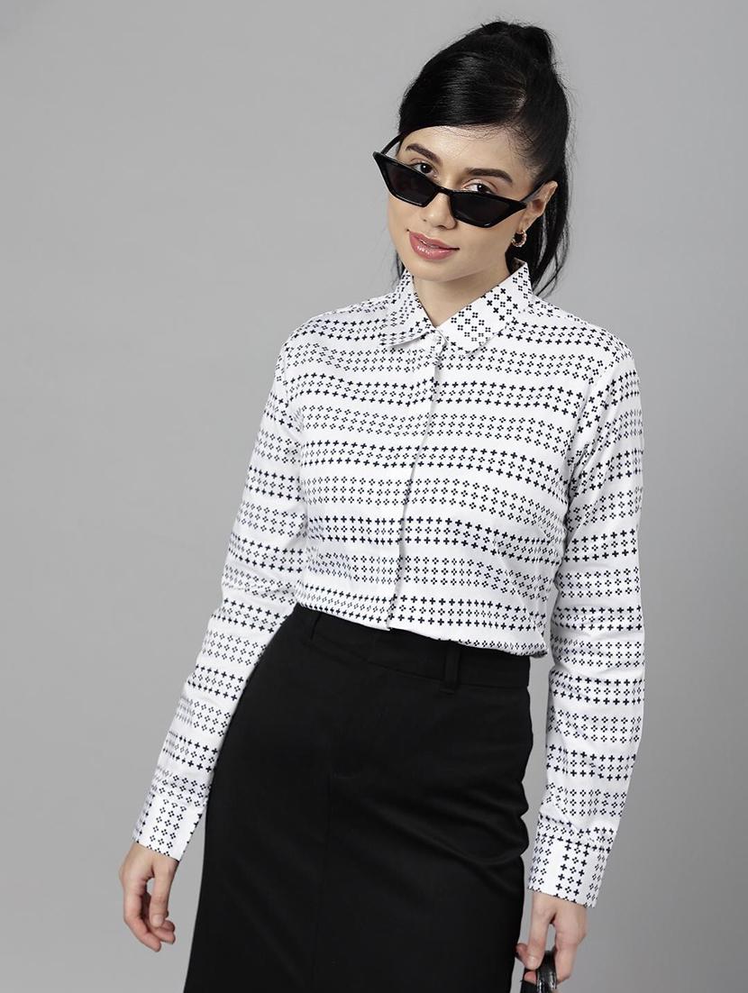 women collared long sleeve regular fit shirt - 22038680 - Zoom Image - 0