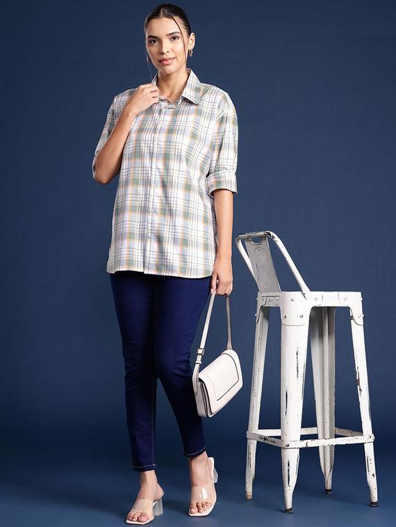 women collared long sleeve regular fit shirt - 22038688 - Standard Image - 3