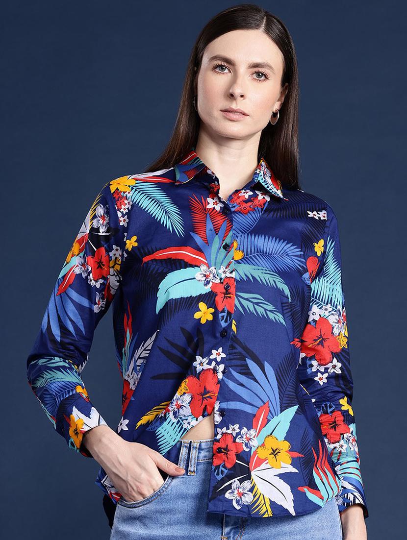 women collared long sleeve regular fit shirt - 22038699 - Zoom Image - 0