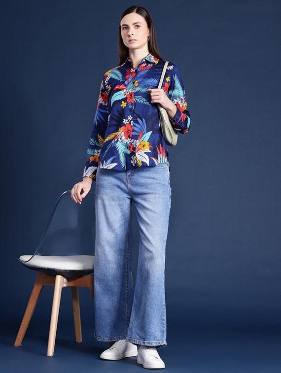 women collared long sleeve regular fit shirt - 22038699 - Standard Image - 3
