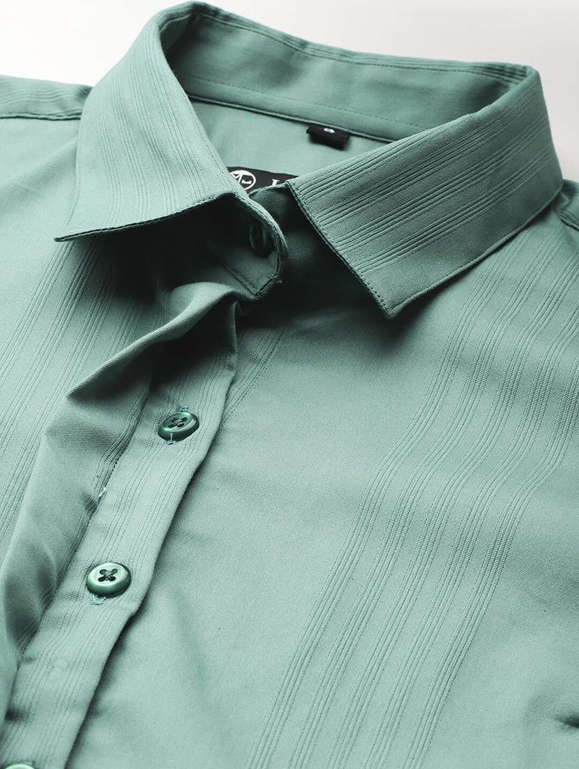 women solid collared long sleeve shirt - 22038709 -  Standard Image - 3