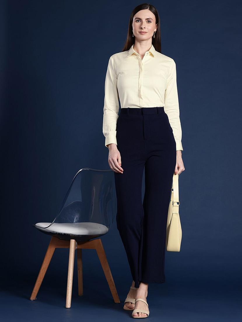 women collared long sleeve regular fit shirt - 22038710 - Standard Image - 3