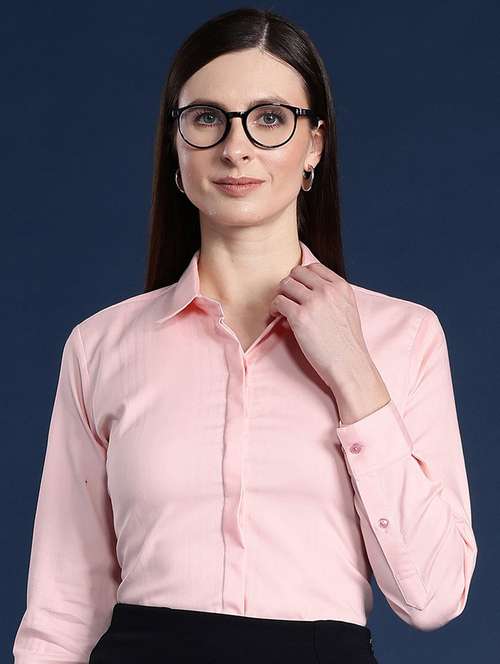 women collared long sleeve regular fit shirt - 22038713 -  Standard Image - 0