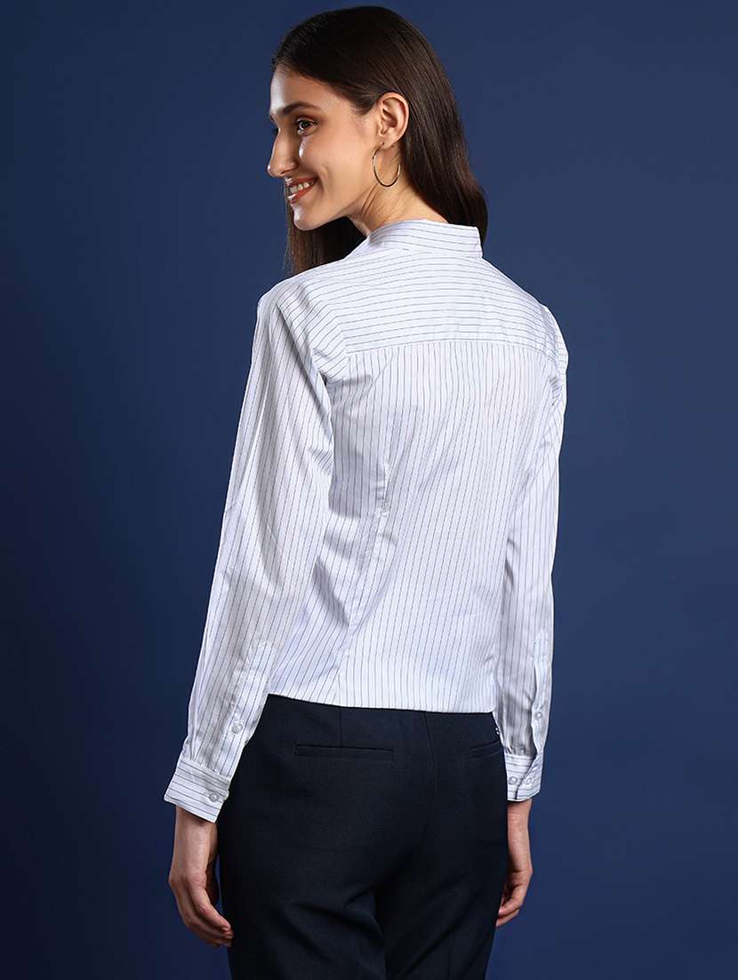women collared long sleeve regular fit shirt - 22038751 - Standard Image - 3