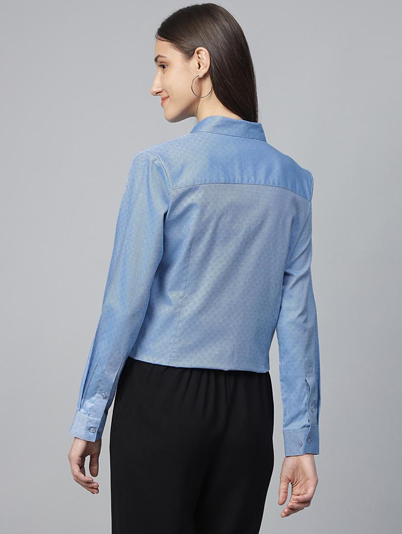 women self designed collared long sleeve shirt - 22038752 - Standard Image - 3
