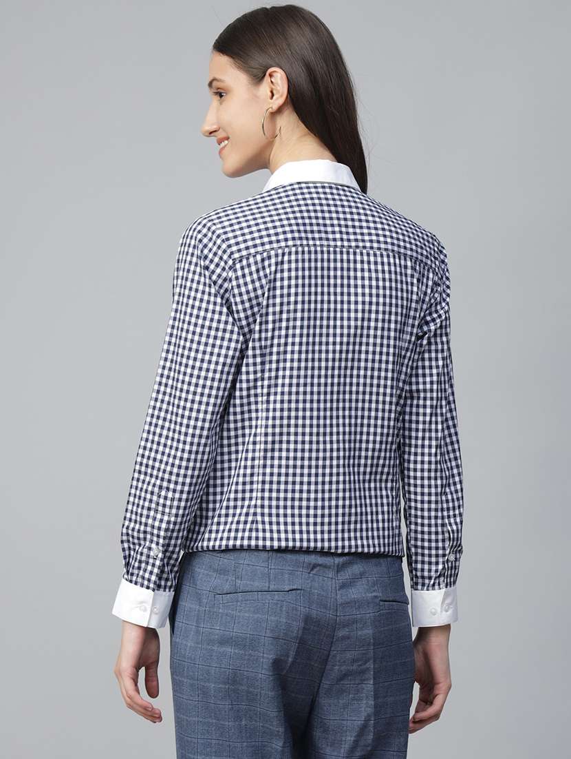 women collared long sleeve regular fit shirt - 22038753 -  Standard Image - 3
