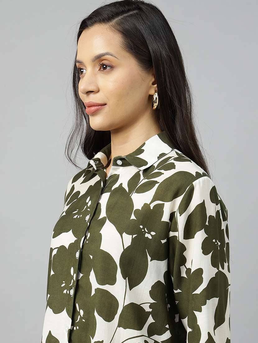 women collared long sleeve regular fit shirt - 22038761 -  Standard Image - 3