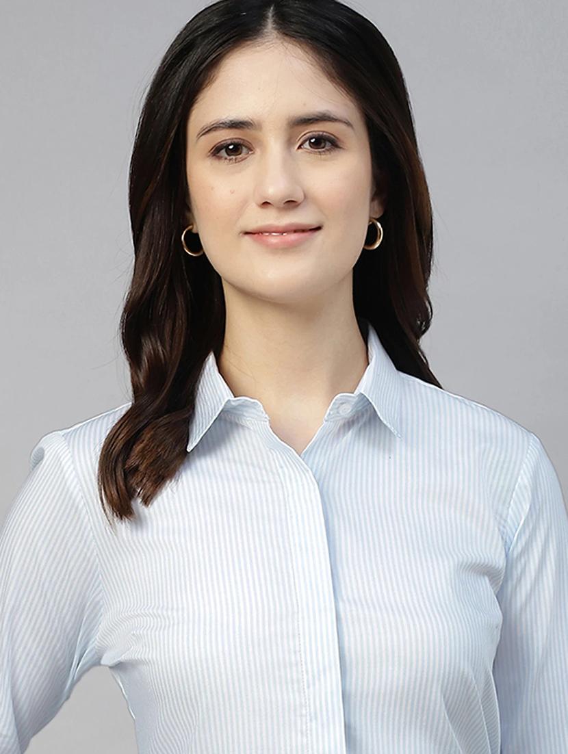 women collared long sleeve regular fit shirt - 22038770 - Standard Image - 3