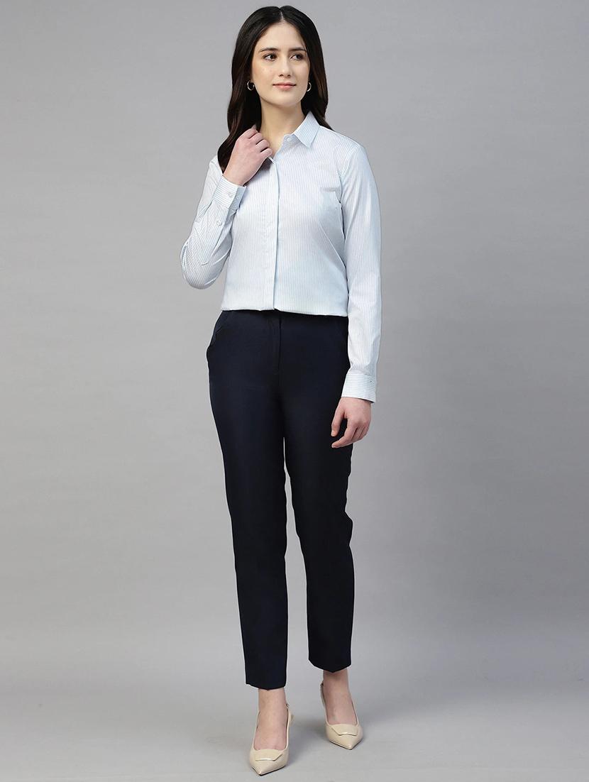 women collared long sleeve regular fit shirt - 22038770 - Standard Image - 5
