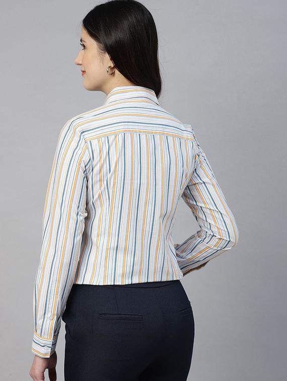 women collared long sleeve regular fit shirt - 22038776 - Standard Image - 3