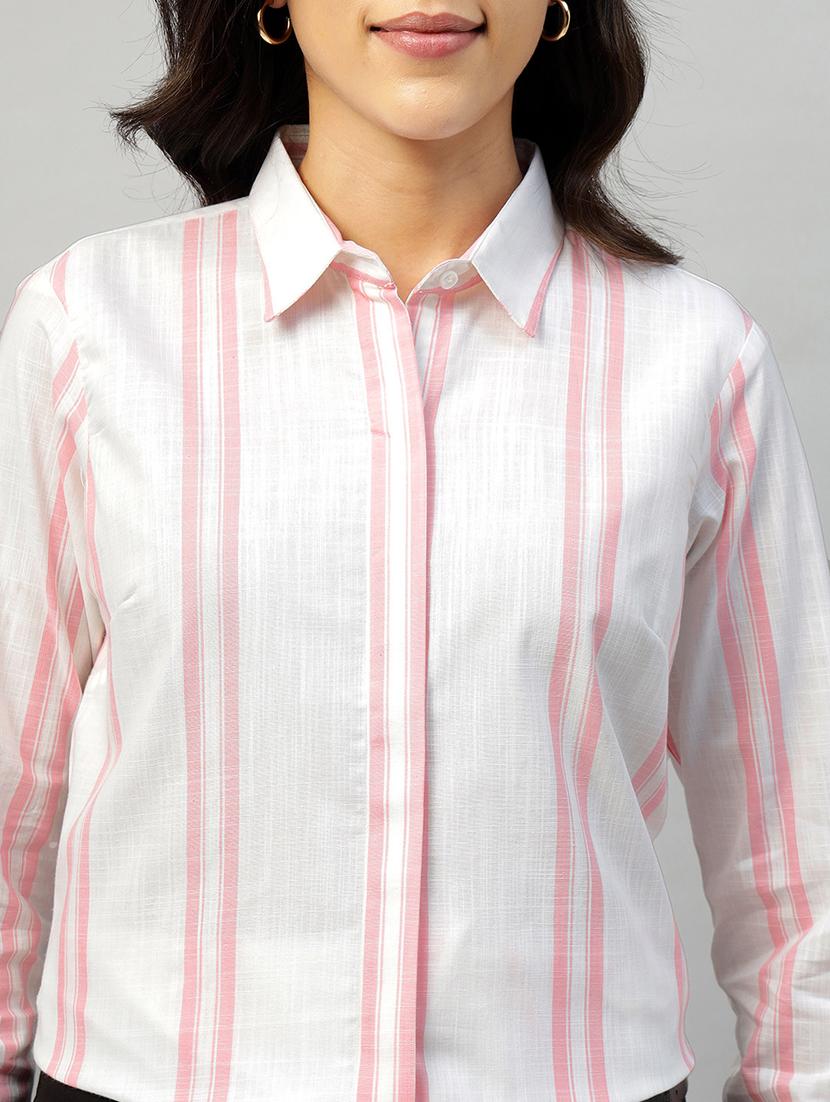 women collared long sleeve regular fit shirt - 22038789 - Standard Image - 5
